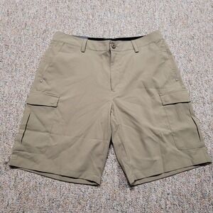 Under Armour Short Court Cargo Shorts Mens 34 Tan HeatGear Ripstop NWT 1253406